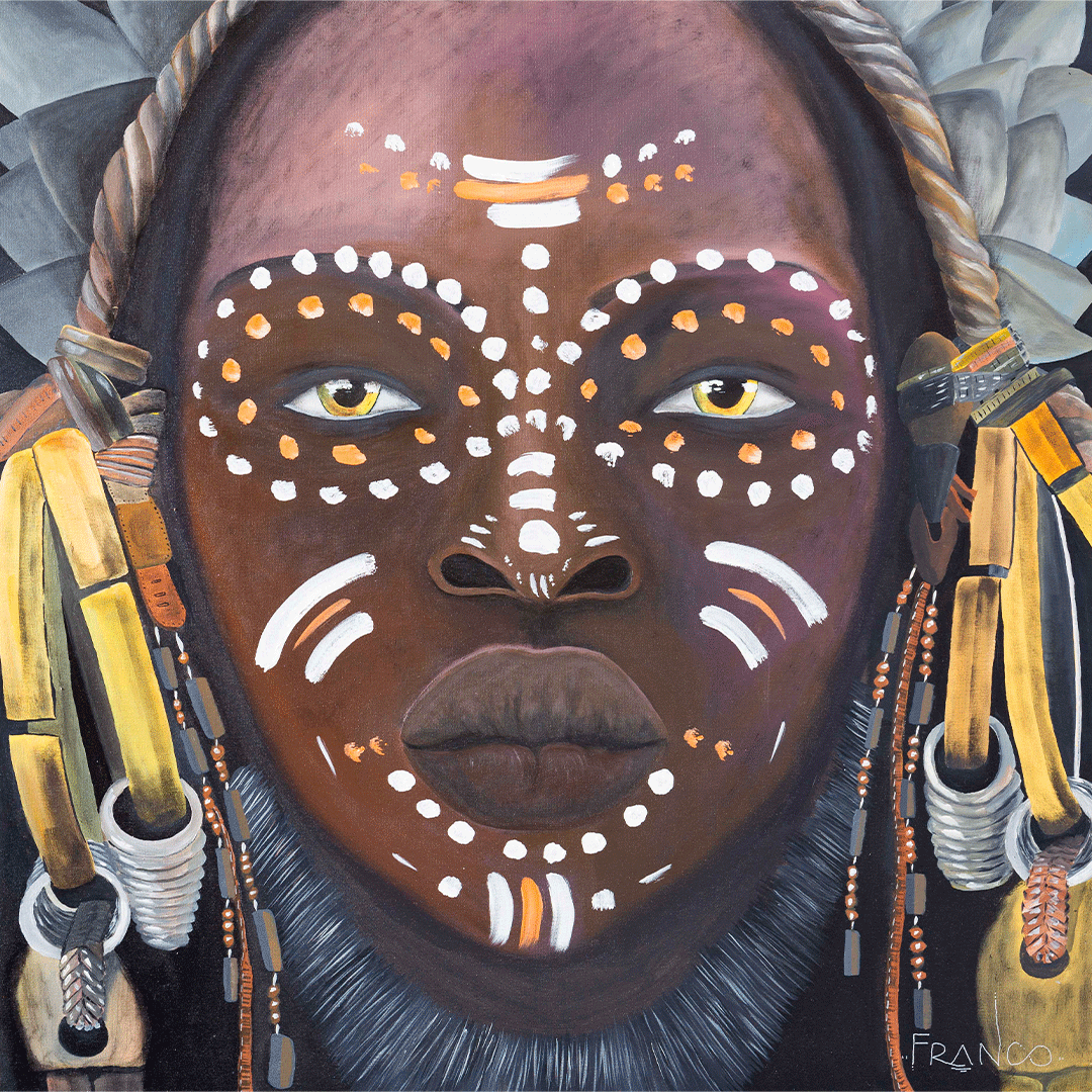 Exposição gratuita em Florianópolis reúne pinturas com tinta, temperos e técnicas inusitadas